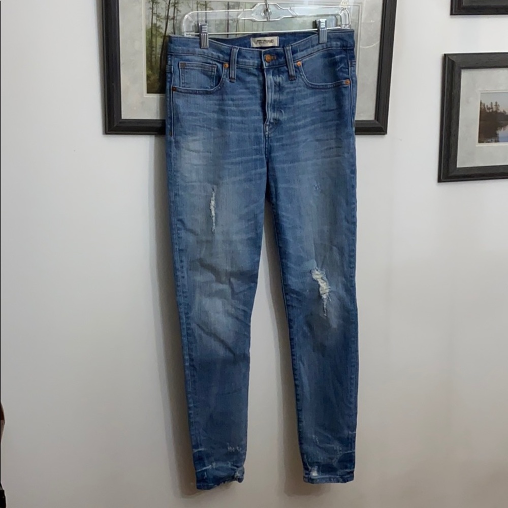 MADEWELL HIGH RISE SKINNY JEANS